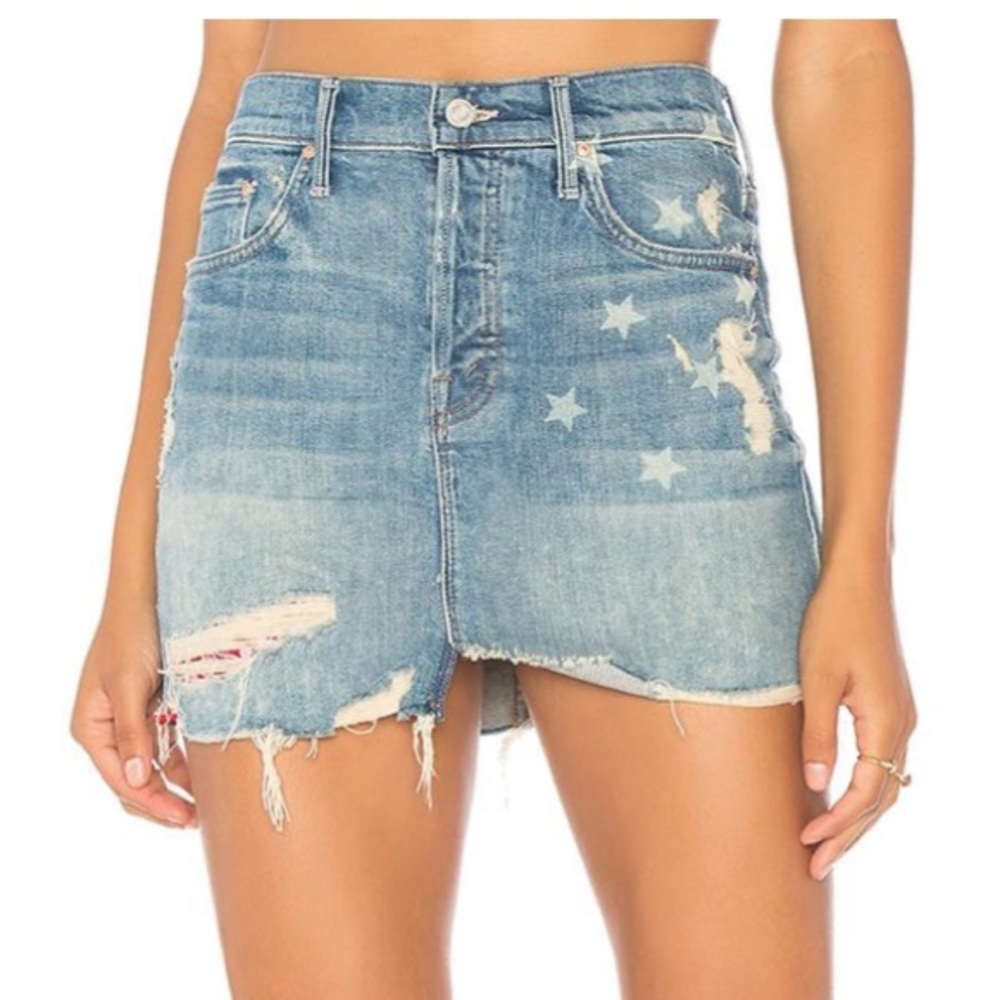 NWT Anthropologie Mother Superior $238 Vagabond Mini Fray Forbidden fireworks 28